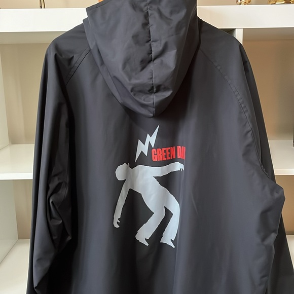 Green Day Ed and Ted’s Lighting Rain Parka Men’s 2XL Black - Picture 2 of 6